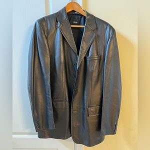 Hugo Boss Mens Leather Jacket
